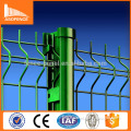 bending wire mesh fence square post green color bending wire mesh fence with 60x60mm square post